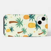 Pineapple & Tree Pattern Design iPhone14 hoesjes iPhone Hoesje (Achterkant horizontaal)