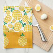 Pineapple Tropical Citrus Island Zomerfruit Theedoek (Quarter Fold)