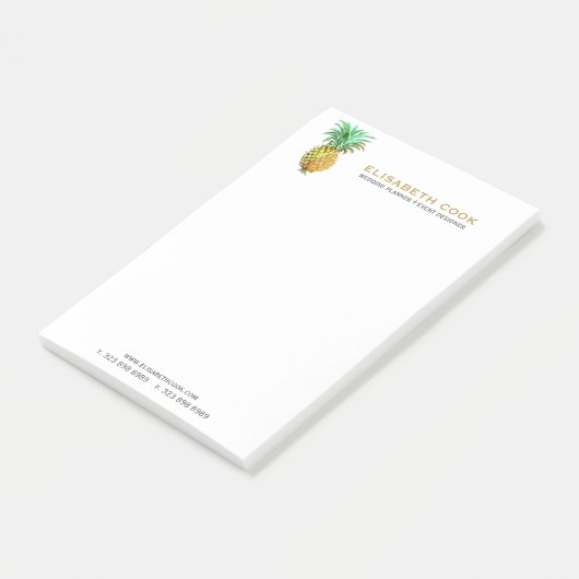 PineApple tropisch ontwerp Post-it® Notes (Schuin)