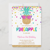 Pineapple verjaardagsuitnodiging kaart (Voorkant)