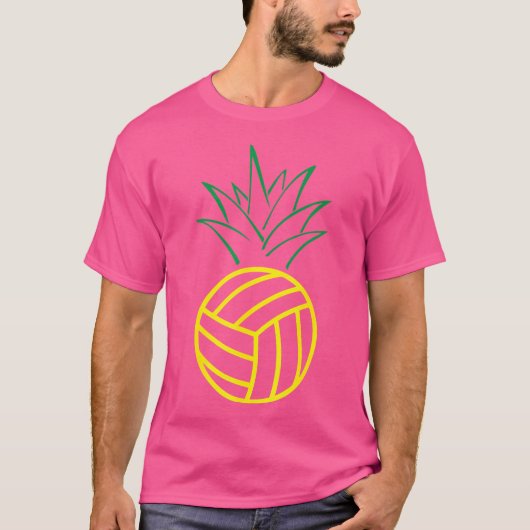 Pineapple Volleyball Funny T-shirt (Voorkant)