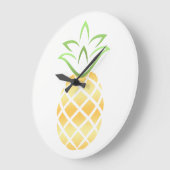 pineapple wall clock grote klok (Hoek)
