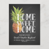Pineapple Welcome Change of Address Briefkaart" Aankondigingskaart (Voorkant)