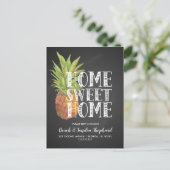 Pineapple Welcome Change of Address Briefkaart" Aankondigingskaart (Staand voorkant)