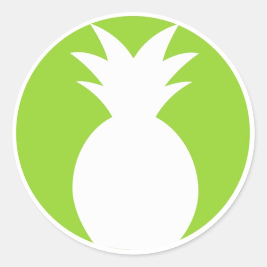Pineapple Welkom Grafisch Ronde Sticker (Voorkant)