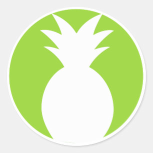 Pineapple Welkom Grafisch Ronde Sticker
