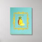 PINEAPPLE ~ Wrapped Canvas Afdruk (Voorkant)