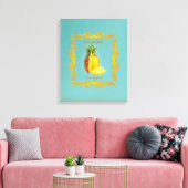 PINEAPPLE ~ Wrapped Canvas Afdruk (Insitu (Woonkamer))