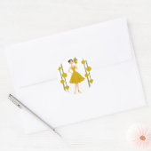 Pineapple Ze Ronde Sticker (Envelop)