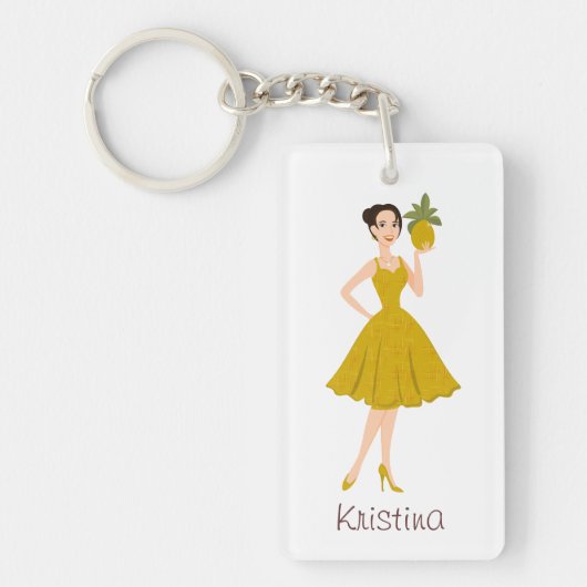 Pineapple Ze Sleutelhanger (Voorkant)