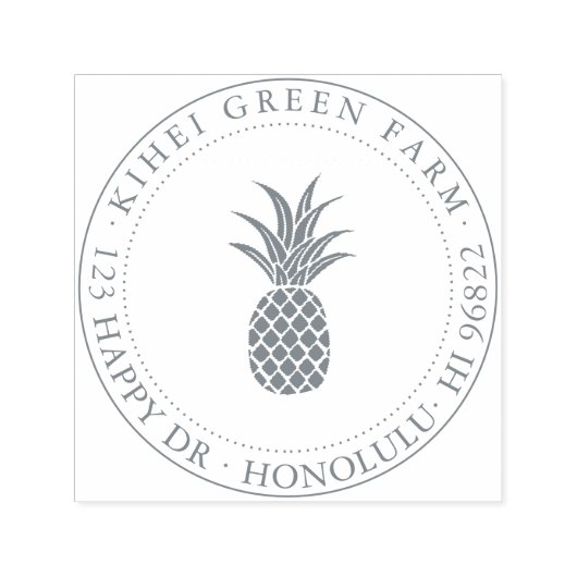 PINEAPPLE Zie kleurselecties Zelfinktende Stempel (Design)