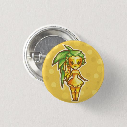 PineappleChibi Ronde Button 3,2 Cm (Voorkant /achterkant)