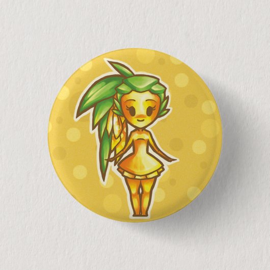 PineappleChibi Ronde Button 3,2 Cm (Voorkant)