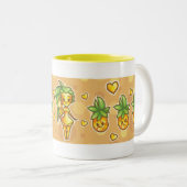 PineappleChibi Tweekleurige Koffiemok (Voorkant rechts)