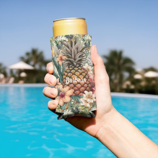Pineapples aanpassen seltzer blikjeskoeler (Insitu Zwembad)