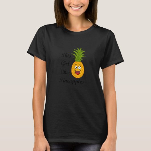Pineapples Exotic Fruits Summer Pineapple T-shirt (Voorkant)