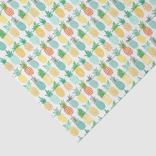 Pineapples Summer Tropical Tropics | Weefselpapier Tissuepapier (Detail)