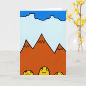 PINECLONES wenskaart Kaart (Gele Bloem)