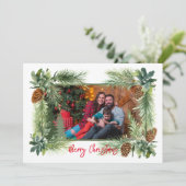 Pinecone 1-foto 5x7Flat Feestdagenkaart (Staand voorkant)