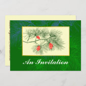 Pinecone  Art Aangepaste Uitnodigingen (Voorkant / Achterkant)