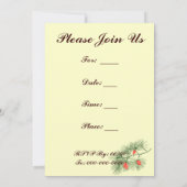 Pinecone Art Aangepaste Uitnodigingen (Achterkant)