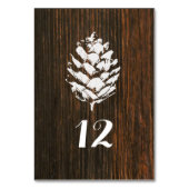 Pinecone Barn Wood Tafelnummer (Voorkant)