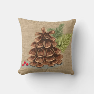 Pinecone, Berry en Pine Pillow Kussen