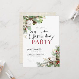 Pinecone Blooms - Uitnodiging voor kerstfeestdagen