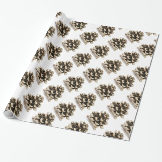 Pinecone Cadeaupapier (Uitgerold)