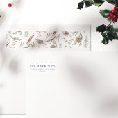 Pinecone Christmas-adreslabel