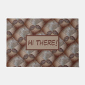 Pinecone Deurmat met bericht (Voorkant)