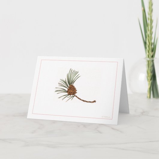 "Pinecone" door Gerry O'Neill Feestdagen Kaart (Voorkant)