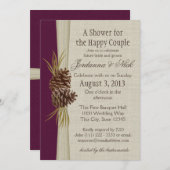 Pinecone en Burlap kijken naar de douche van het p Kaart (Voorkant / Achterkant)