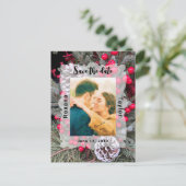 Pinecone Evergreen Berries Weduwingfoto Opslagdatu Briefkaart (Staand voorkant)