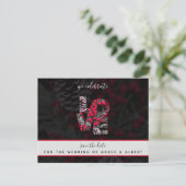 Pinecone Evergreen Red Berries Weddenschap Save Da Briefkaart (Staand voorkant)