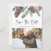 Pinecone Evergreen Save The Date (Voorkant)