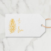 Pinecone Folie Gift Label (Voorkant (horizontaal))