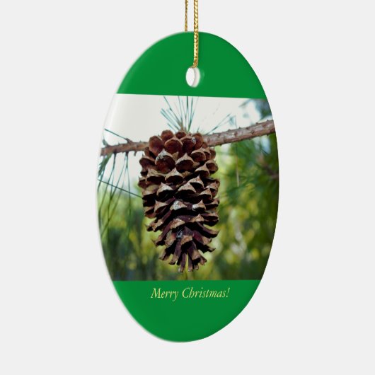 Pinecone Foto Keramisch Ornament (Rechts)