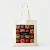 Pinecone Green Black Red Bridesmaid Weddenschap Tote Bag (Voorkant)