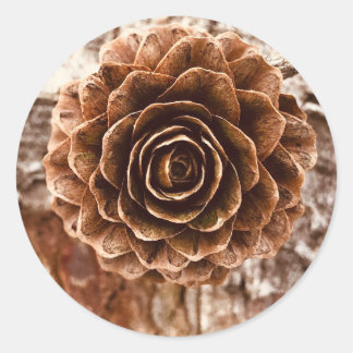 Pinecone herfst Stickers