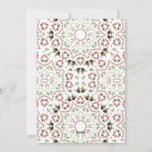 Pinecone Holly-kerstfotokaart 1 Foto Feestdagenkaart (Achterkant)