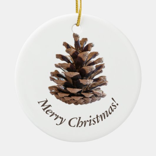 Pinecone Keramisch Ornament (Voorkant)