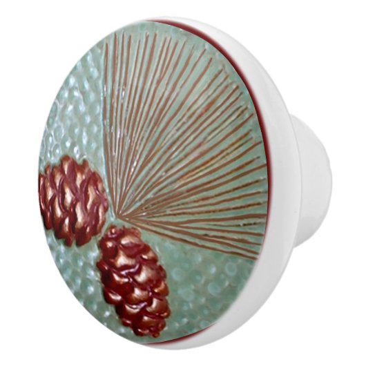 Pinecone keramische pull keramische knop (Rechts)