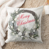 “Pinecone Krans” Kerst Kussen (Deken)