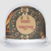 Pinecone Krans Klantwaardering Sneeuwbol (Voorkant)