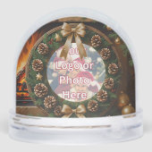 Pinecone Krans Klantwaardering Sneeuwbol (Achterkant)