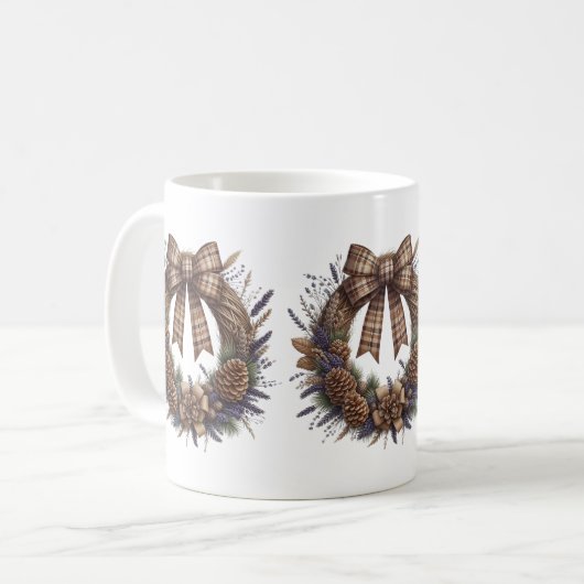 Pinecone krans Mok (Voorkant links)