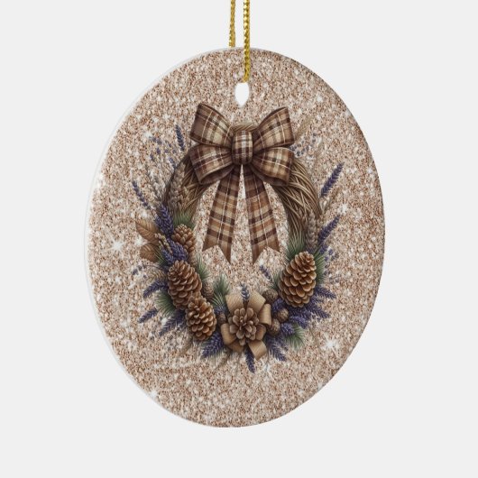 Pinecone krans Ornament (Rechts)