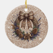 Pinecone krans Ornament (Achterkant)