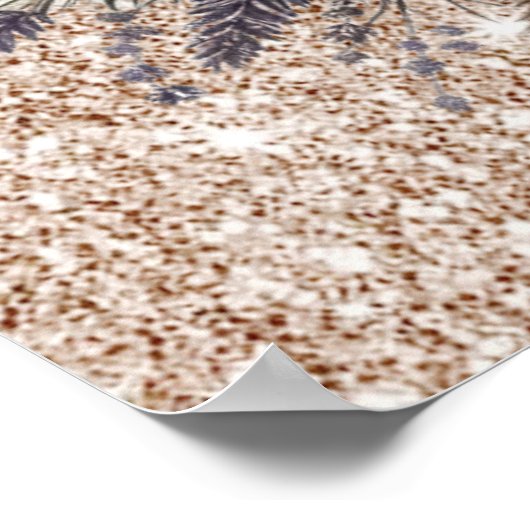 Pinecone krans Poster (Hoek)